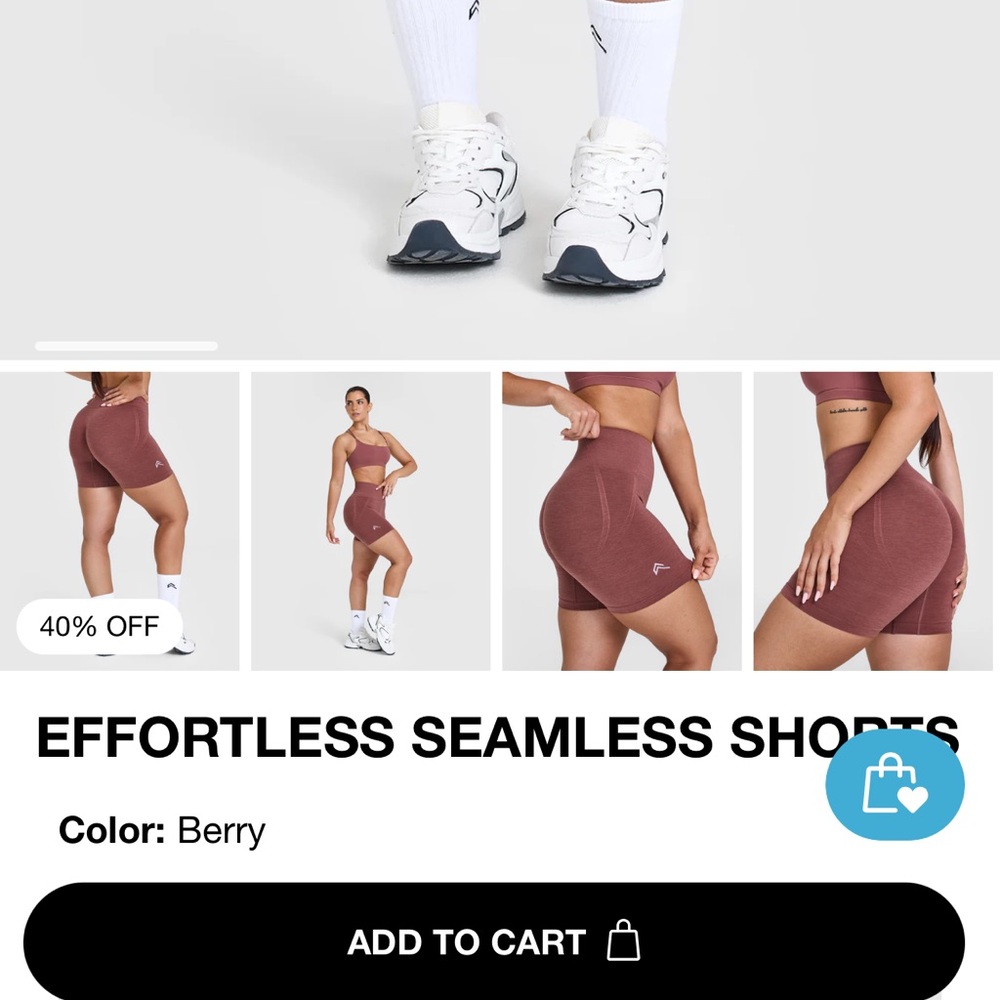 SOLD Effortless Seamless Berry Shorts